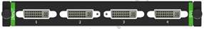 Input board with 4 DVI ports for receiving video signals from multiple sources.