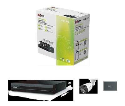 Dahua 1080P HDCVI Full-color SSD KIT: 4CH S-XVR with 4×1080P HDCVI Bullet Cameras