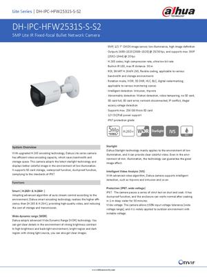 Dahua IP 5MP PoE Bullet Camera