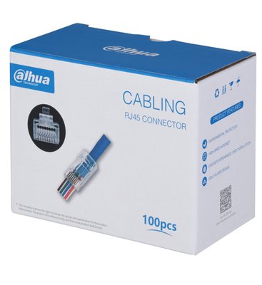 Dahua UTP CAT5E 3U" Pass Through RJ45 Connector