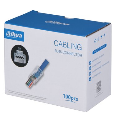 Dahua UTP CAT6 15U" Pass Through RJ45 Connector