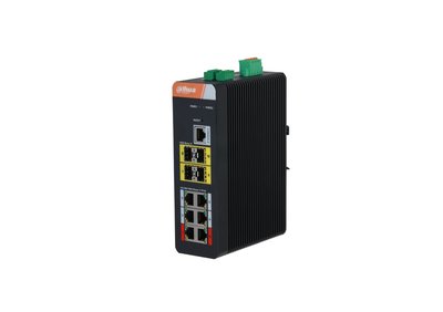 Dahua 10-Port Gigabit Industrial Swicth with 6-Port Gigabit PoE (Managed)