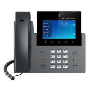 High-End IP Phone, 6 SIP accounts, 12 lines, 2x GbE PoE, 480x272 (4.3'') color LCD, 48 virtual BLF keys, GXP2200EXT support, 12V/1A PSU