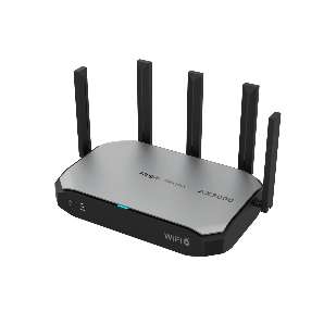 AX3000 Dual Band enterprise-grade Wi-Fi 6 router, metal shell, 5 GE ports , support up to 4 WAN ports (3 of the WAN ports can be Switchd to LAN port), 1.2Gbps maximum throughput, 150 recommended clients, up to 2976Mbps wireless access rate, 802.11ax Wave2, support Ruijie Cloud app and Ruijie Cloud platform management, support Reyee mesh and can roam with Reyee AP network.
