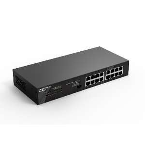 16-Port 10/100/1000 Mbps Desktop Switch PORT:16× 10/100/1000 Mbps RJ45 Ports Desktop Steel Case