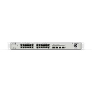 24-Port L2 Managed POE 10G Switch, 24 Gigabit RJ45 POE/POE+ Ports, 4 *10G SFP+ Slots, 370W PoE power budget,19-inch Rack-mountable Steel Case