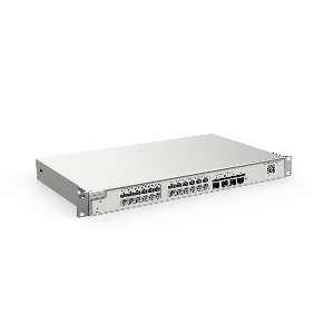 24-Port Gigabit L2+ Managed Switch, 24 Gigabit RJ45 Ports, 4 SFP Ports,19-inch Rack-mountable Steel Case, Static Routing