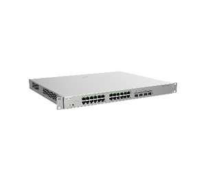 24-Port L2+ Managed 10G Switch, 24 Gigabit RJ45 Ports, 4 *10G SFP+ Slots,19-inch Rack-mountable Steel Case, Static Routing, fixed single AC power supply, PoE/PoE+ power supply, 370 W PoE power supply