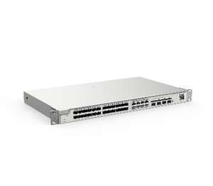 24-Port SFP L2+ Managed 10G Switch, 24 SFP Slots, 8 Gigabit RJ45 Combo Ports,4 *10G SFP+ Slots,19-inch Rack-mountable Steel Case, Static Routing