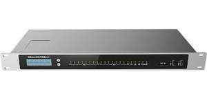 IP PBX appliance, 8 RJ11 FXS, 8 RJ11 FXO, 2x GbE PoE LAN/WAN, 1 Hot Standby port, 3000 SIP users, 300 concurrent calls, UCM RC, VideoServer, 12V/2A PSU